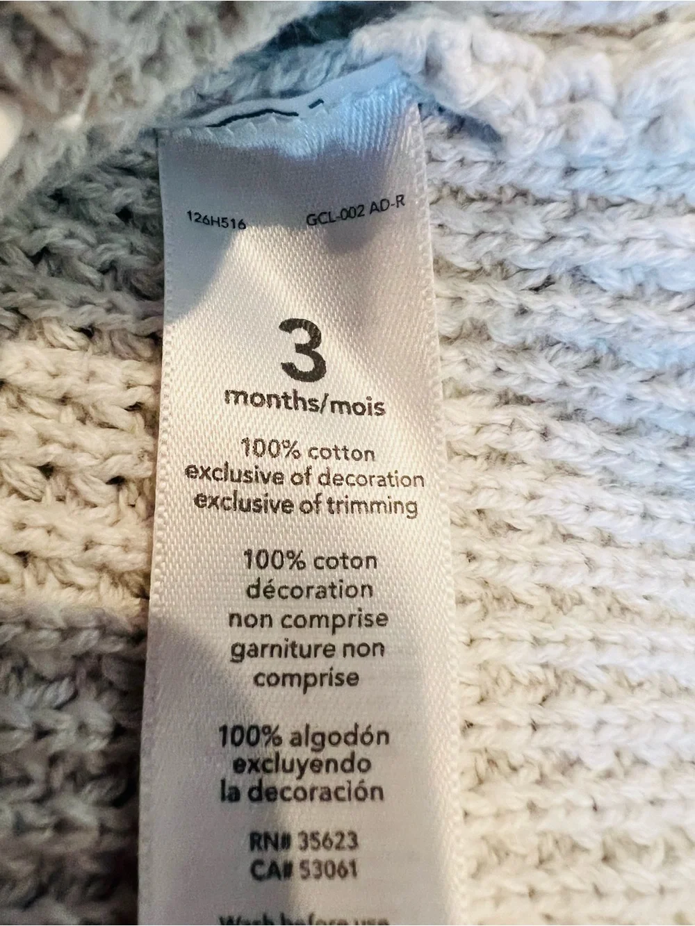 Carter's Cream Knit Hooded Cardigan with Ear Pom Details